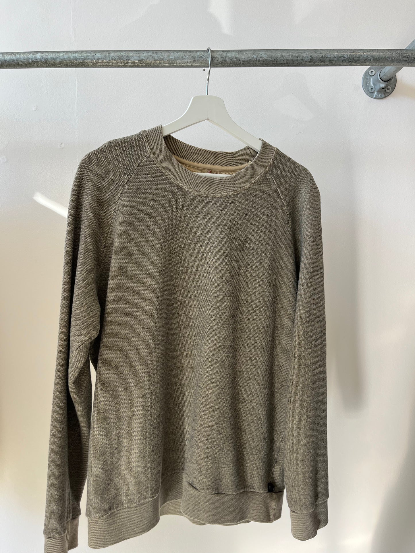 Home Core France Loopback Woven Cotton Sweatshirt Rich Khaki S