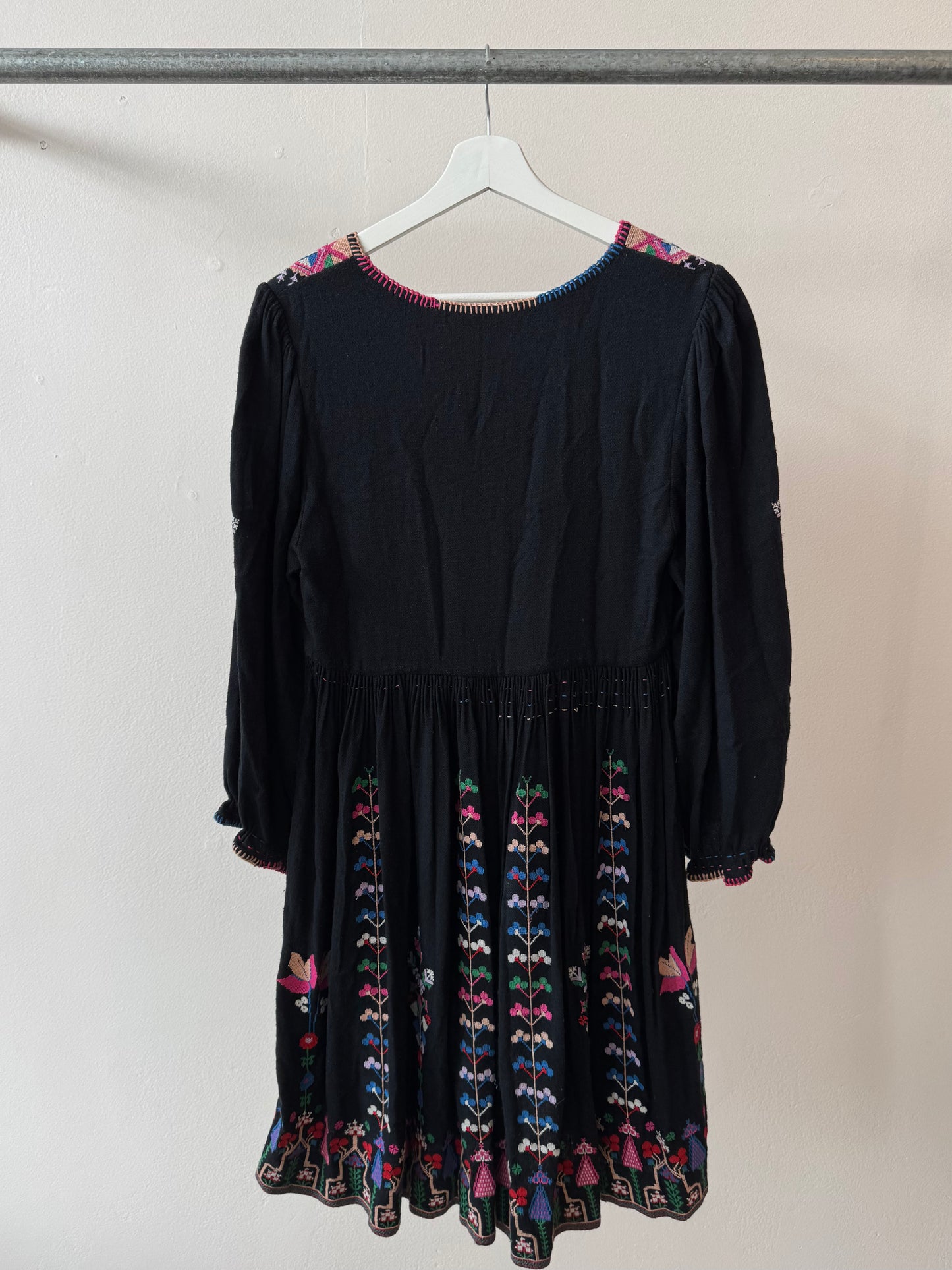 Ulla Johnson Vija Silk Mini Dress Noir XS
