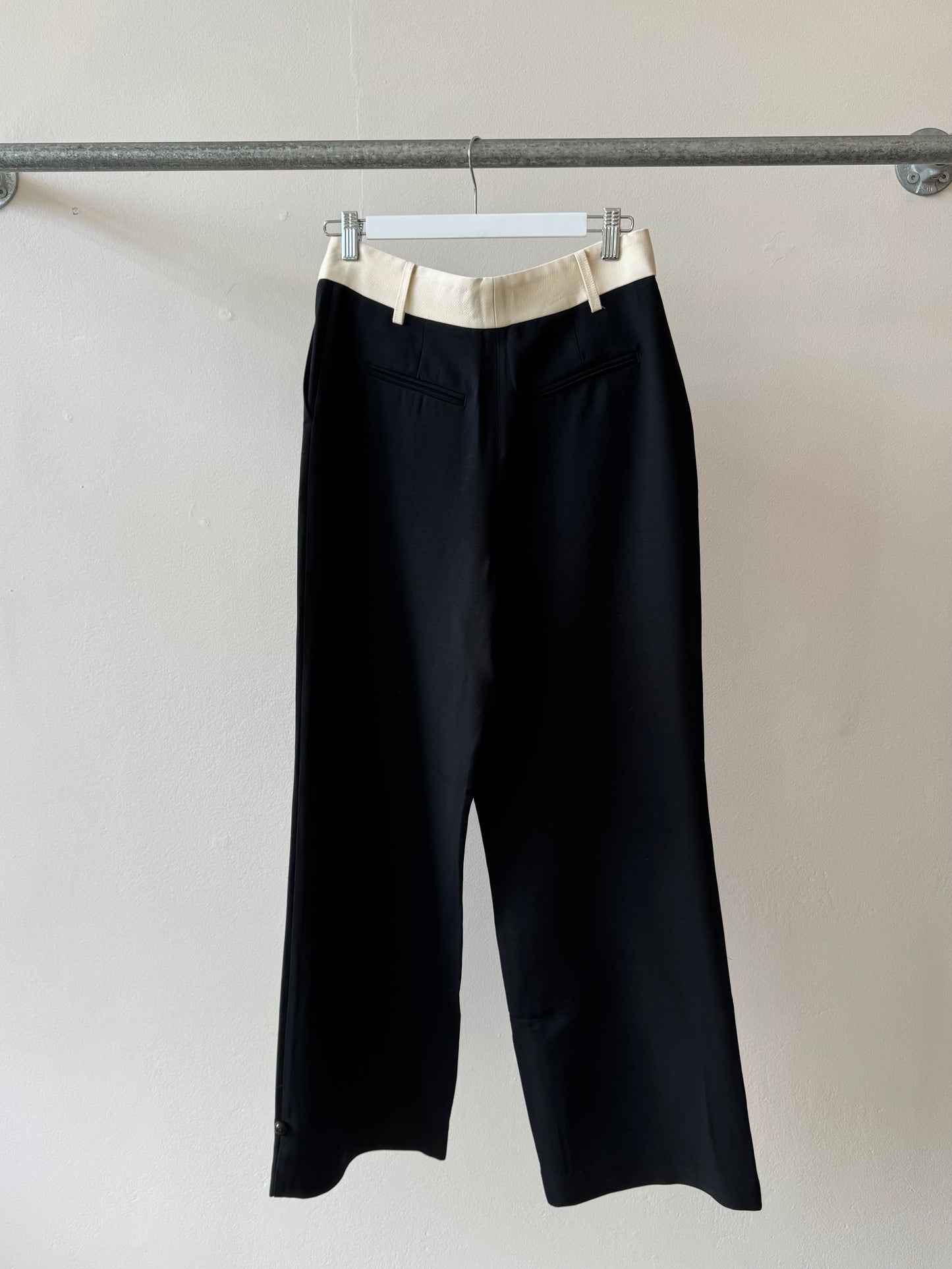 Harris Tapper Tuxedo Trousers Wool/ Silk Blend S