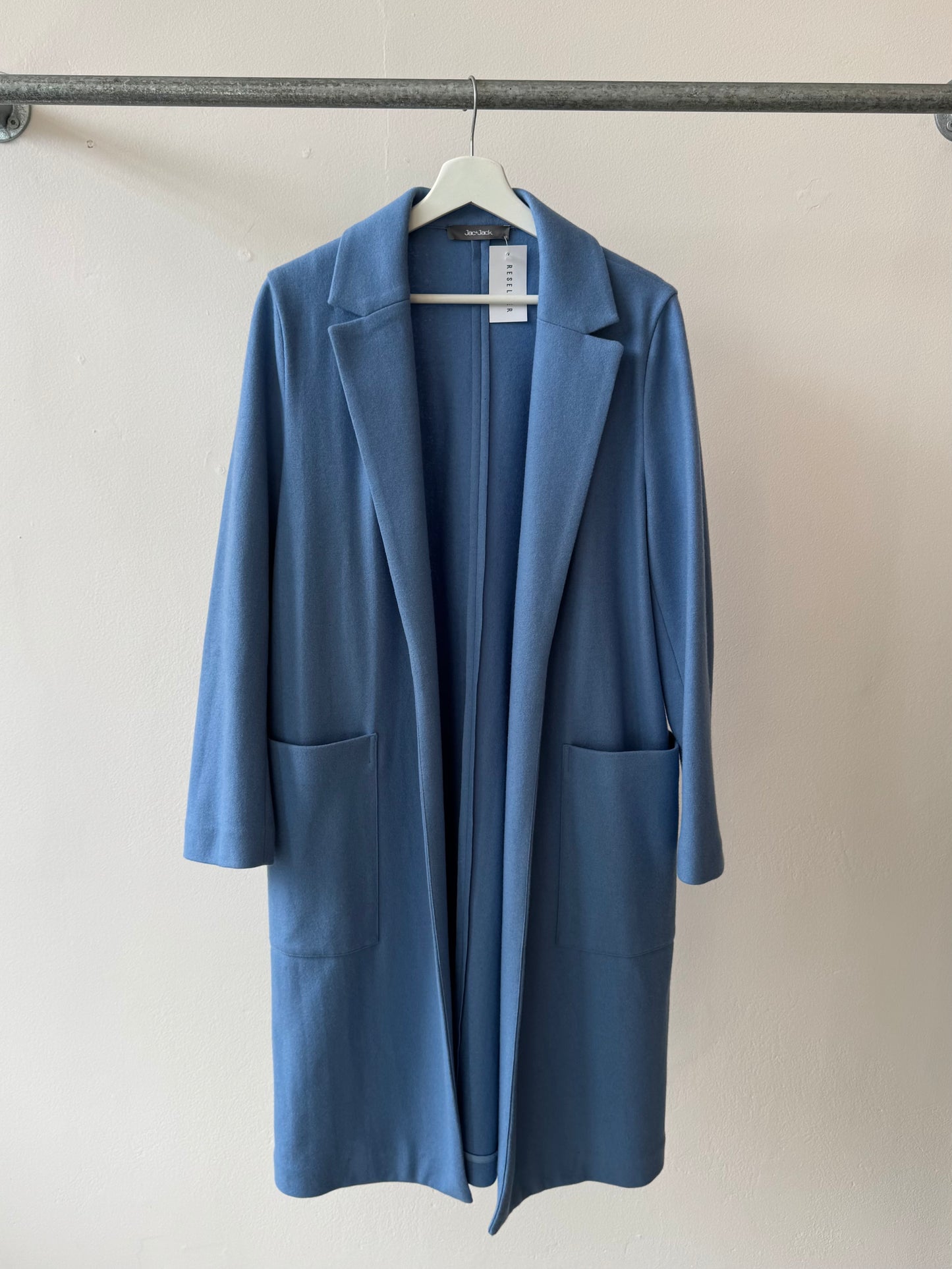 Jac + Jack Wool Coat Sky Blue M