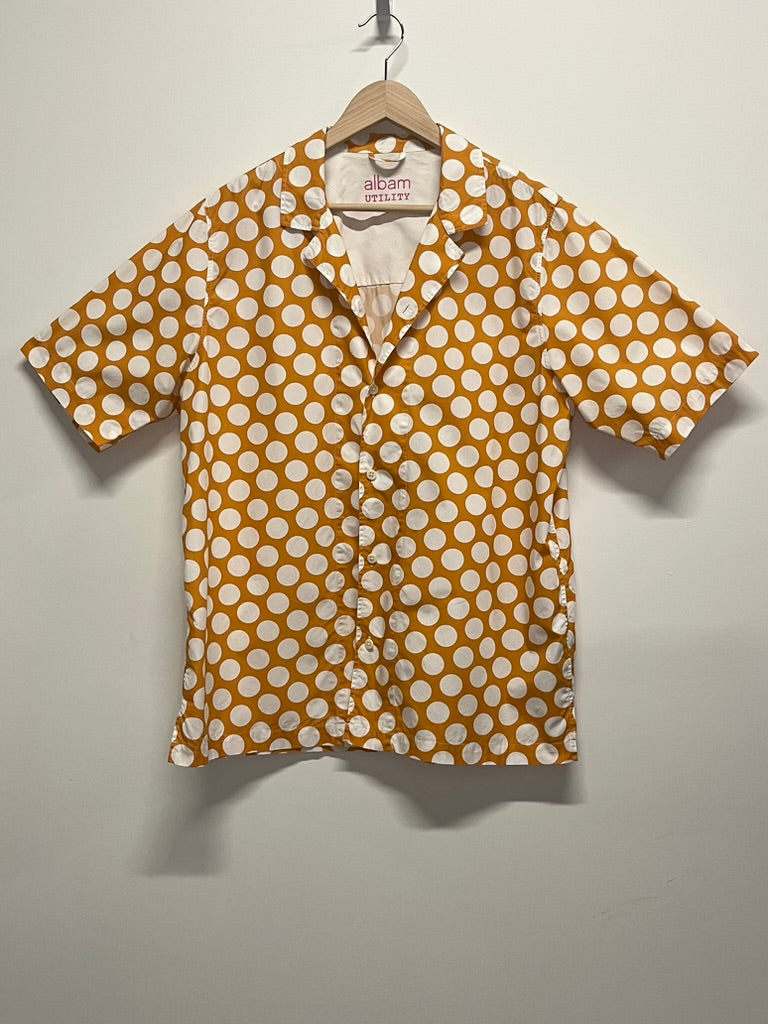 Albam Utility Polka Dot Vacation Shirt L