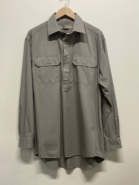 R.M. Williams Utility Shirt Longhorn Yolk Taupe L