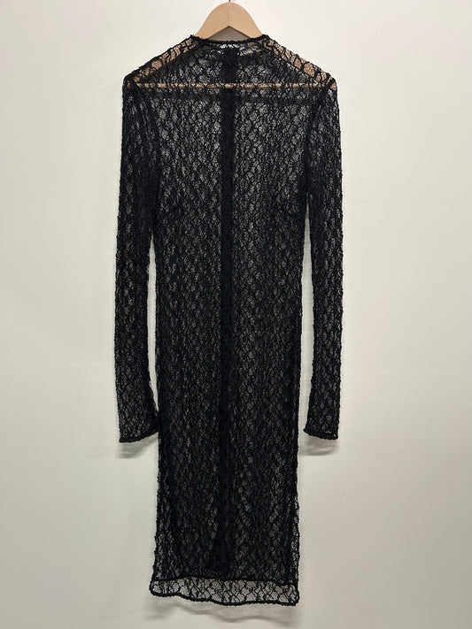 Camilla and Marc Eros Long Sleeve Black Lace Dress S