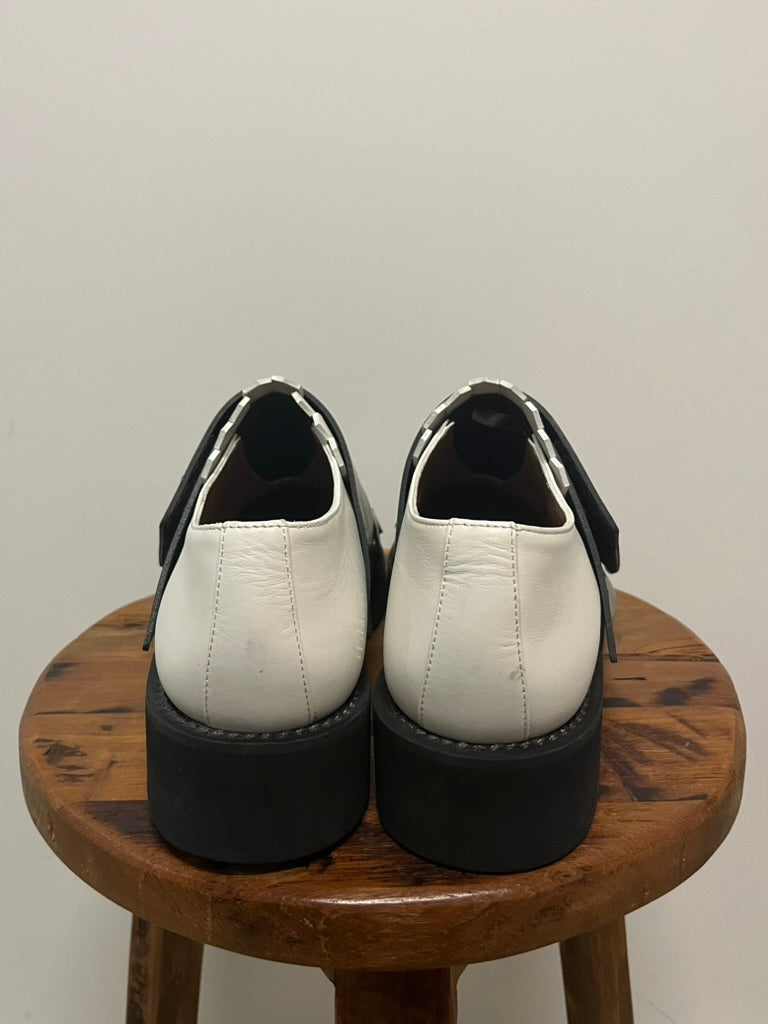 Marni Fringe Loafers B&W Made in Italy EU40