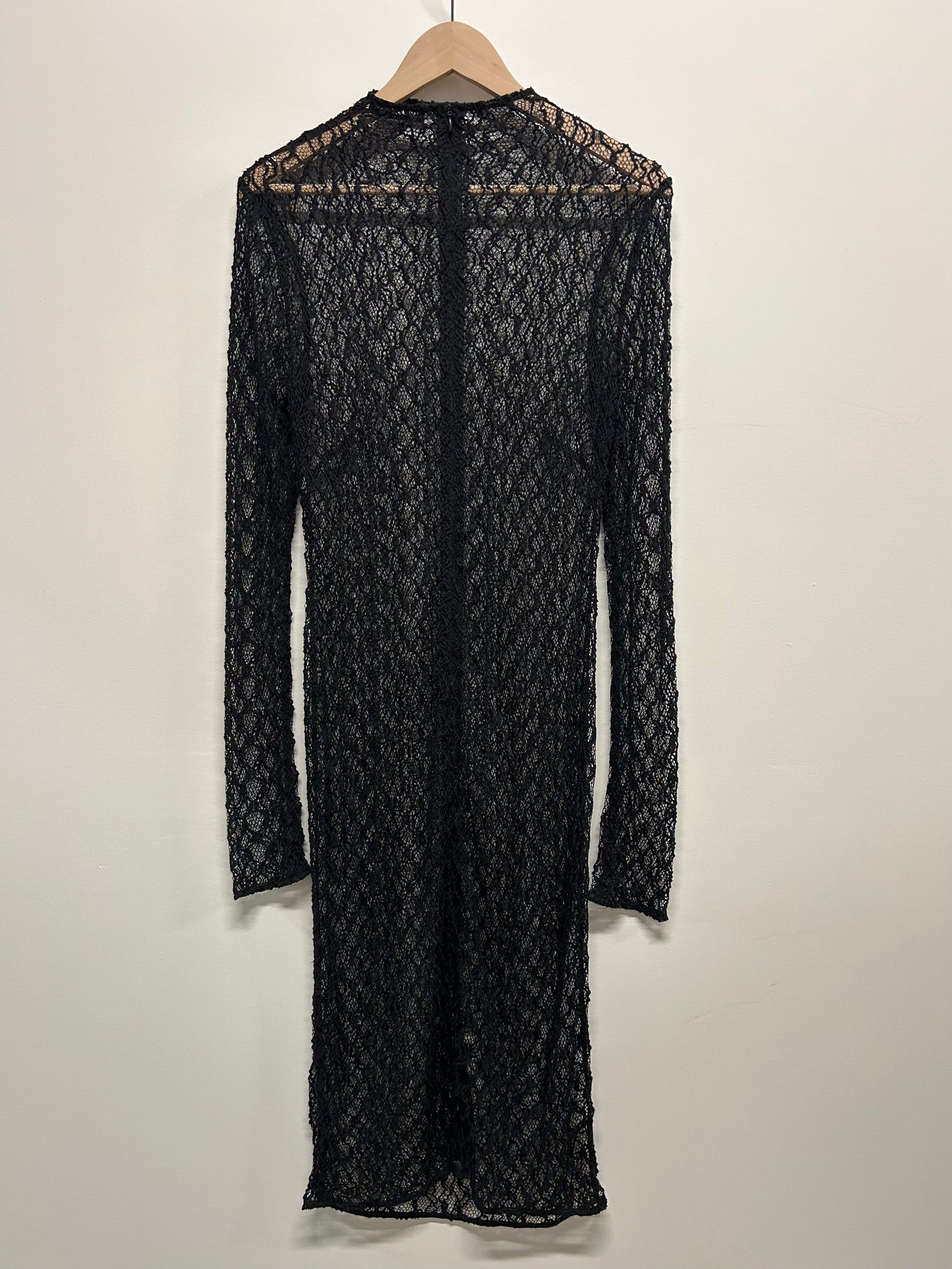 Camilla and Marc Eros Long Sleeve Black Lace Dress S