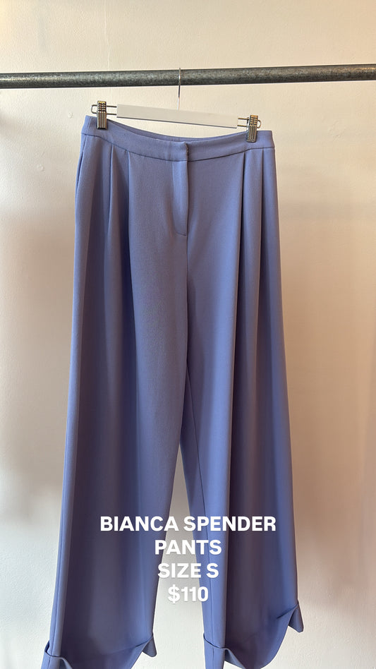 Bianca Spender Pleated Pants Lavender S