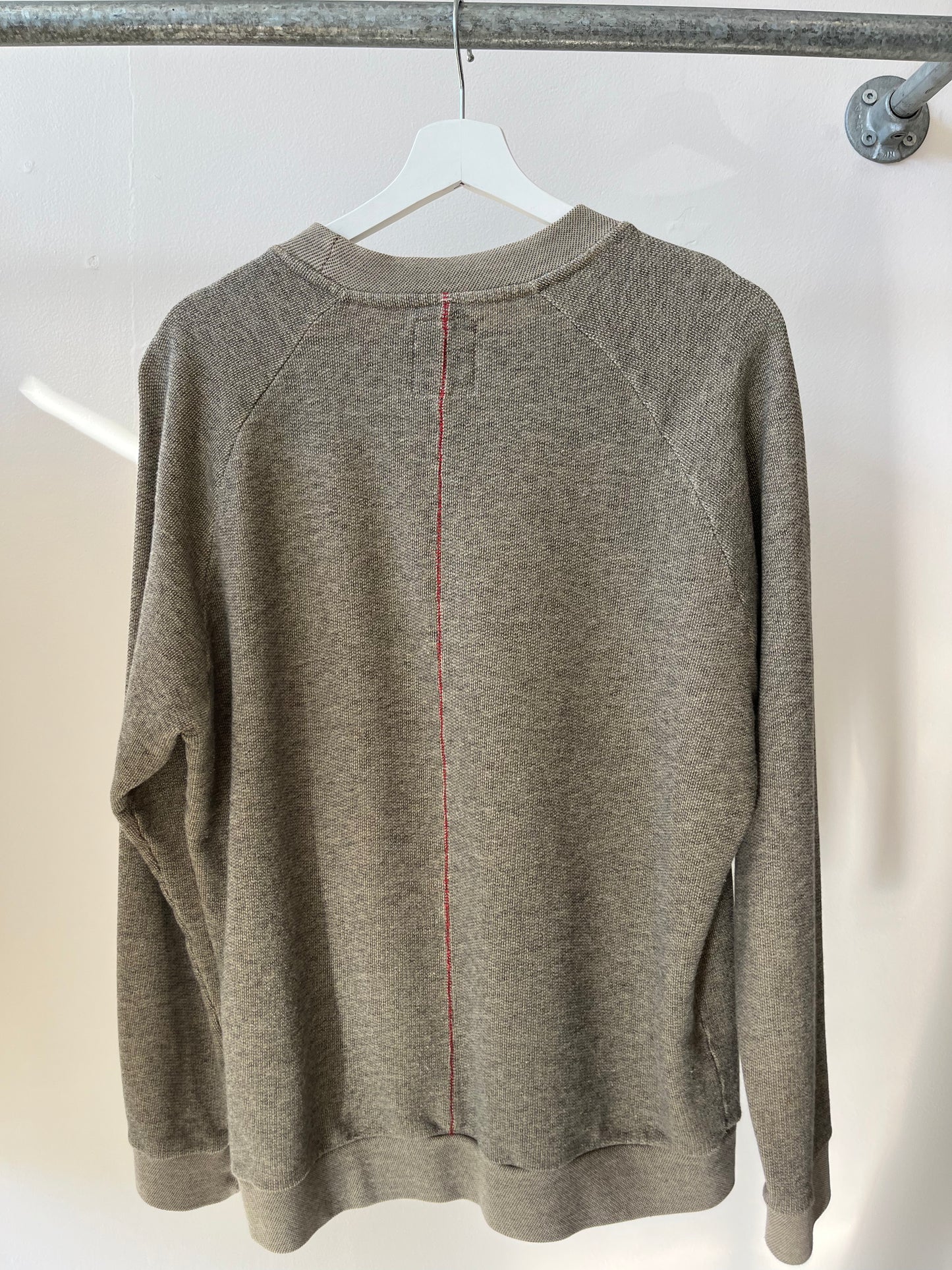 Home Core France Loopback Woven Cotton Sweatshirt Rich Khaki S