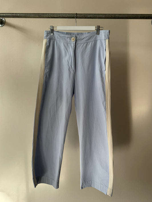 Lee Mathews Side Stripe Pants Pale Blue L